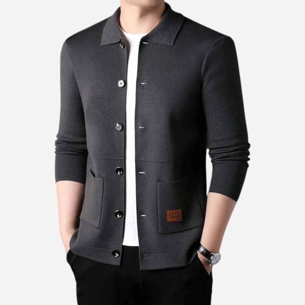 Francesco | Cardigan slim fit in maglia elegante per uomo